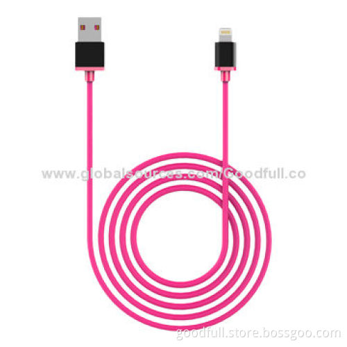Retractable USB Cable for iPhone 5/Cellphones with RoHS, CE, UL, FCC Marks